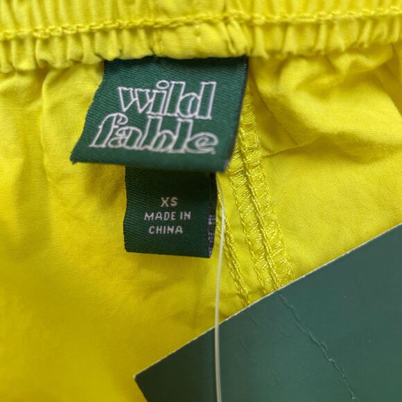 Wild Fable Women's Mid Rise Wide Leg Relaxed Cargo Pants Yellow Size XS - Picture 6 of 6